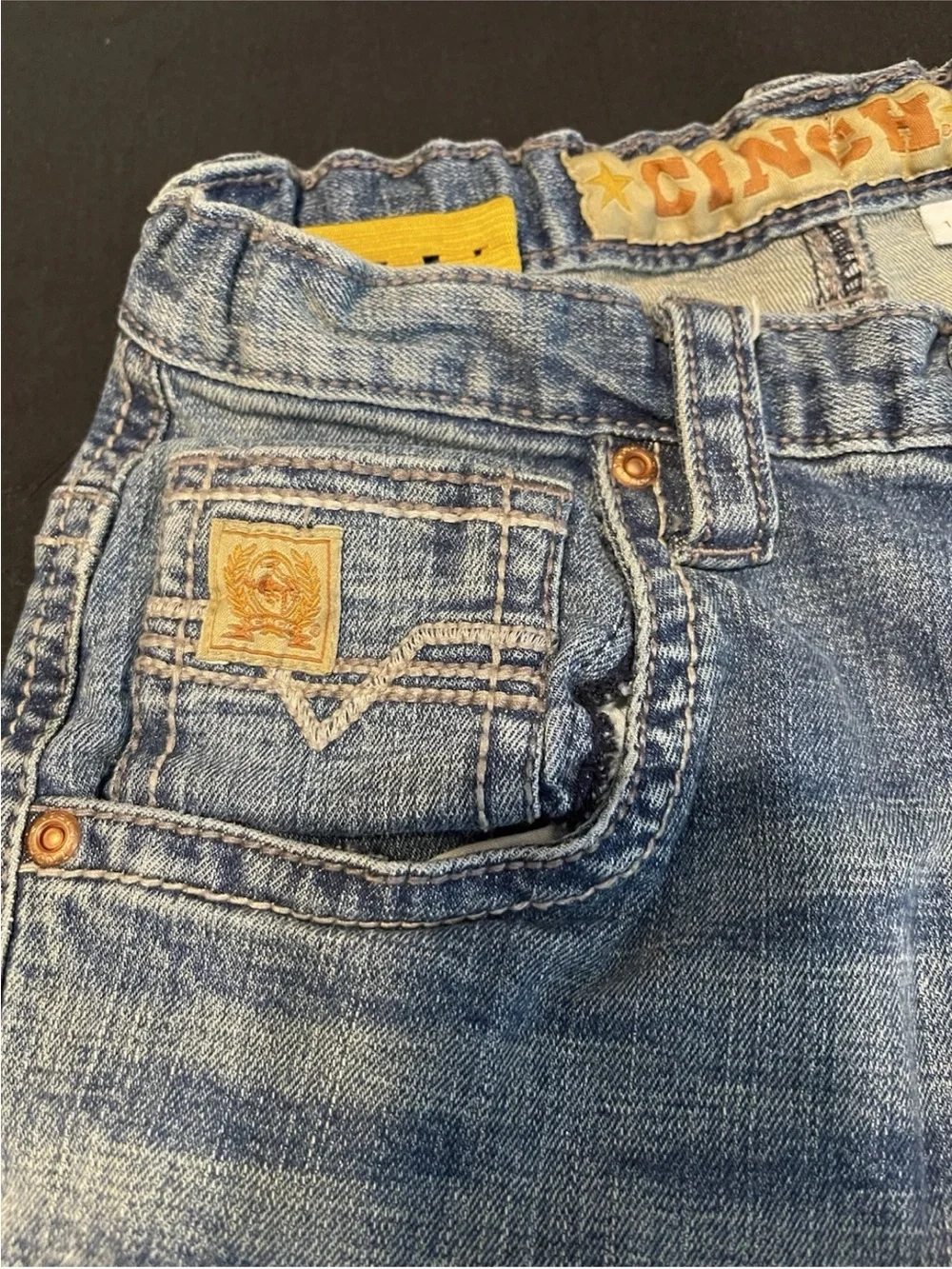 LOT OF 4 Cinch Boys Slim Mid Rise Bootcut Jeans 14S Medium Blue Denim